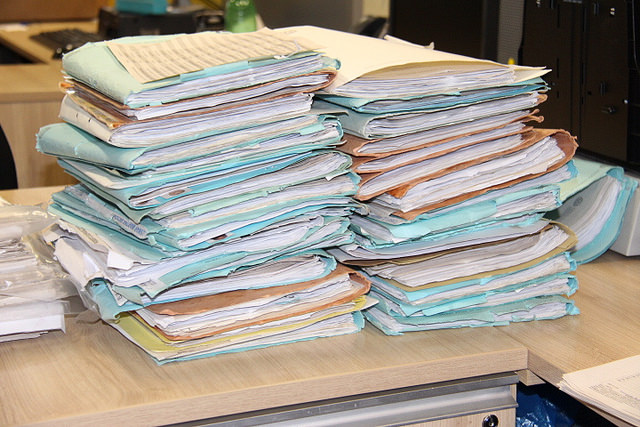 pilha de documentos